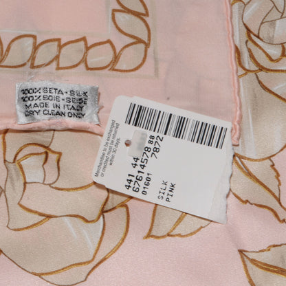 Chanel Silk Camellia Flower Square Scarf Pink 5 of 5