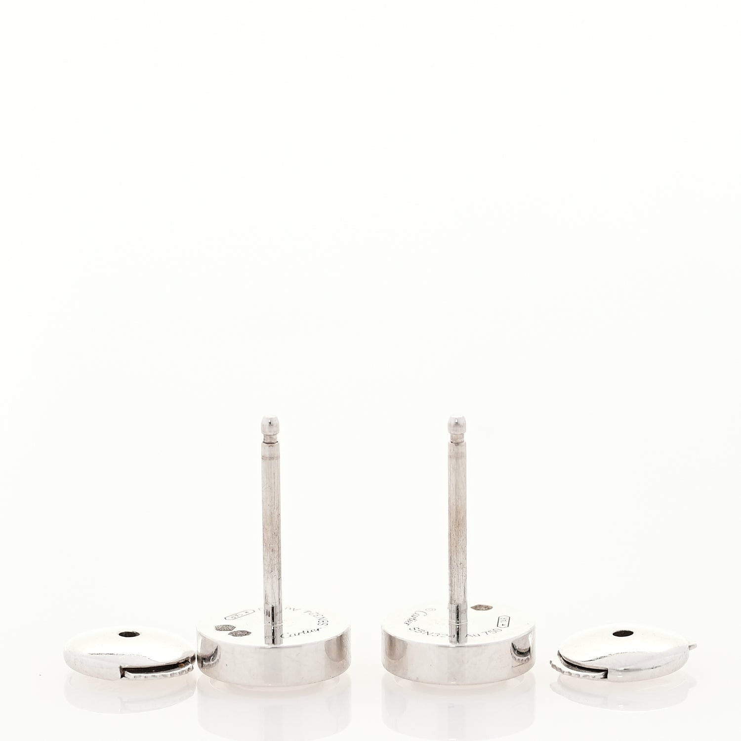 Cartier 18K White Gold LOVE Earrings 5 of 5