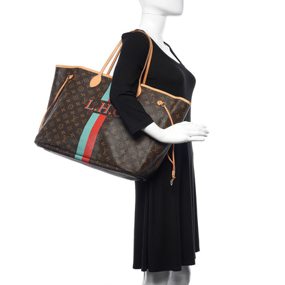 Louis Vuitton Monogram My LV Heritage Neverfull GM Vert Clair Rouge 2 of 16