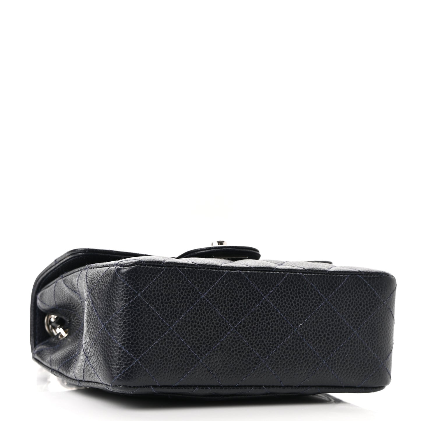 Caviar Quilted Mini Square Flap Navy