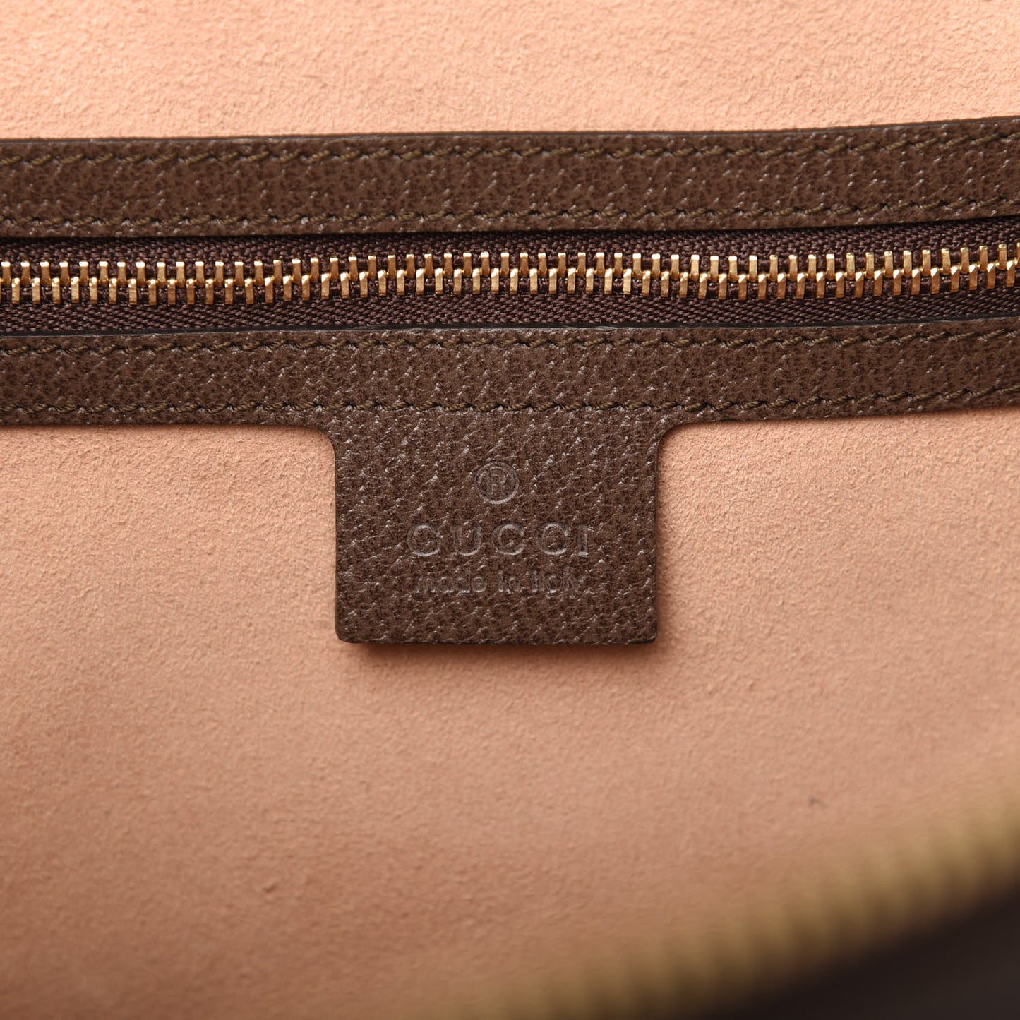 GG Supreme Monogram Web Medium Ophidia Tote Bag Brown