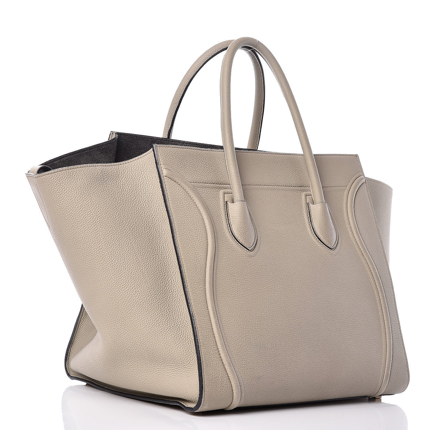 Celine Baby Grained Calfskin Medium Phantom Luggage Quartz 3 of 25