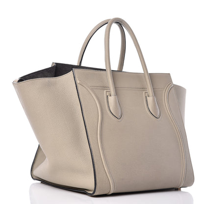 Celine Baby Grained Calfskin Medium Phantom Luggage Quartz 3 of 25