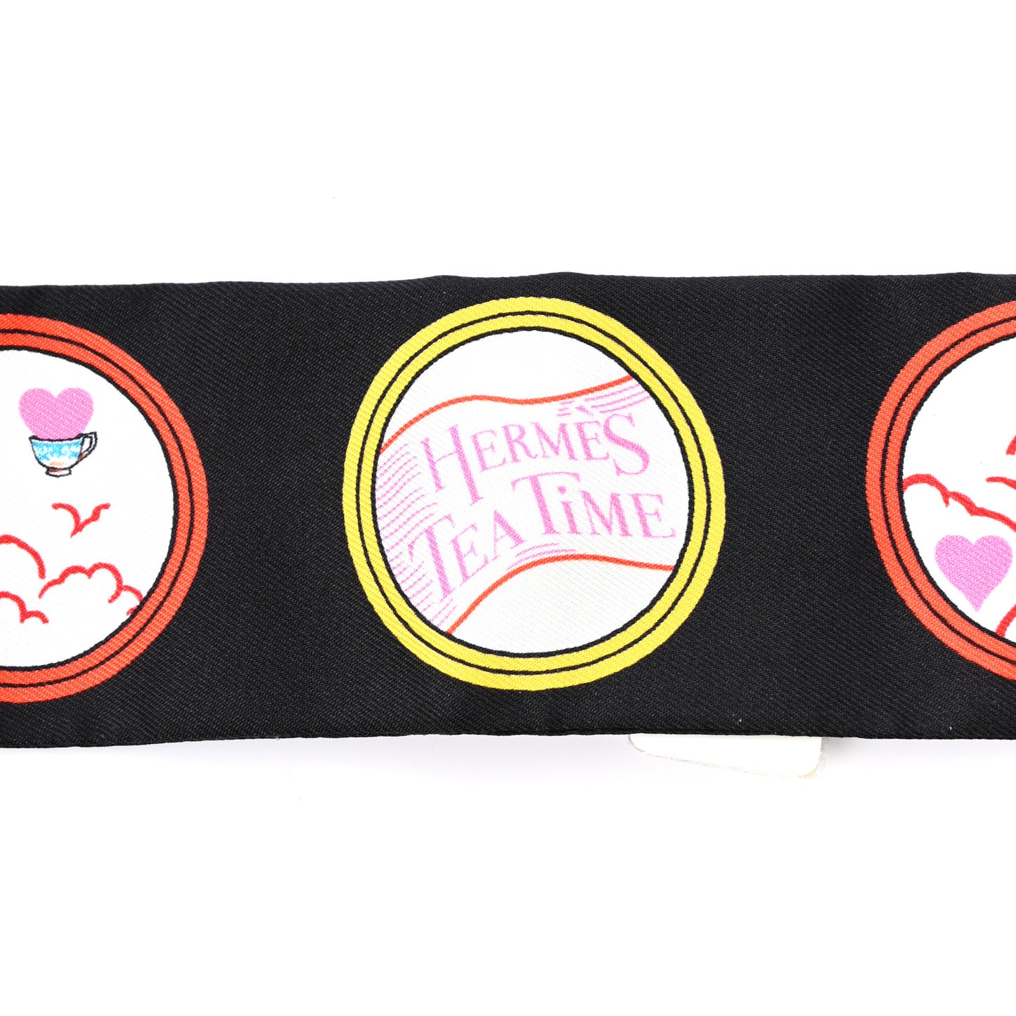 Silk Tea Time Twilly Black Rouge Multicolor