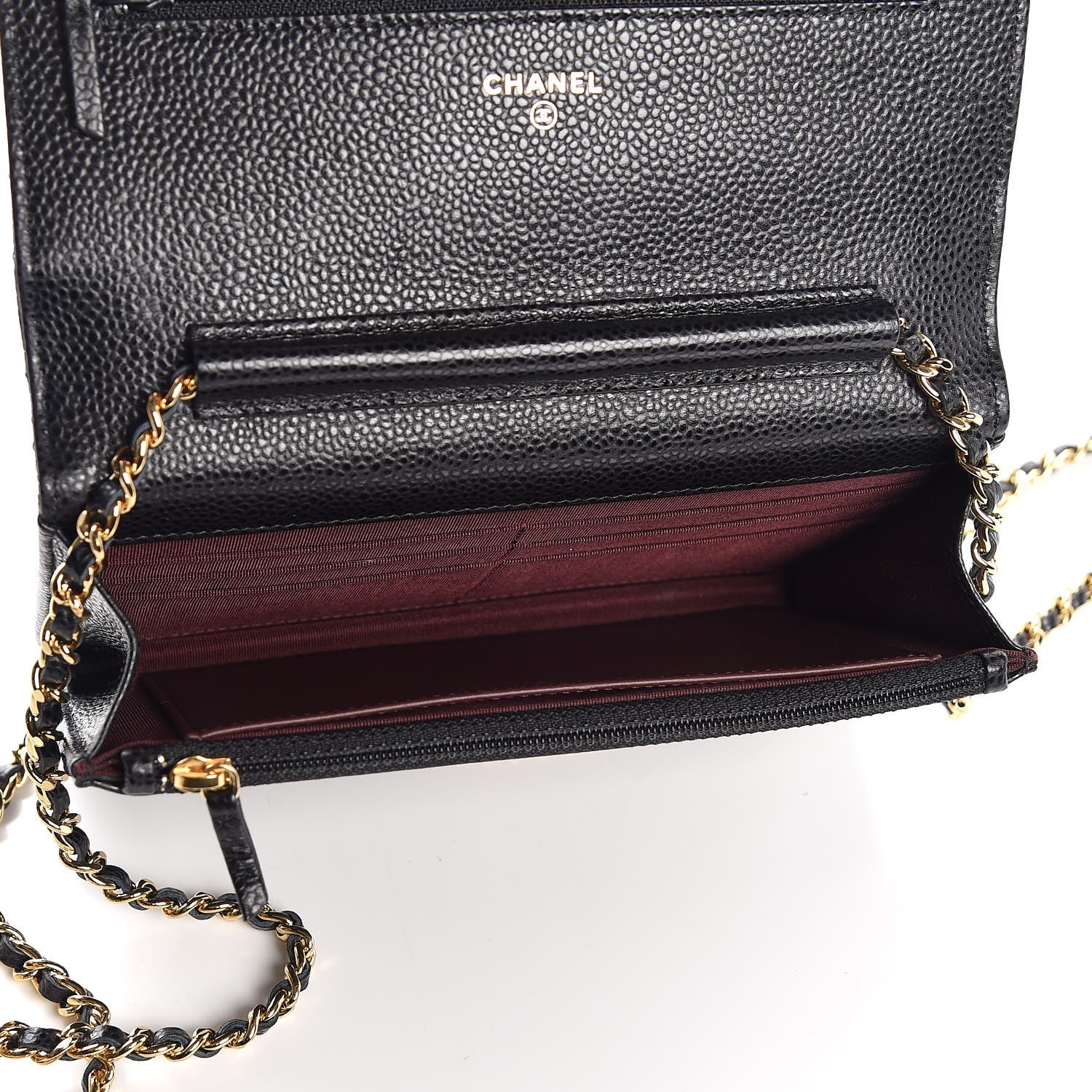 Chanel Caviar Quilted Wallet On Chain WOC Black 5 of 8