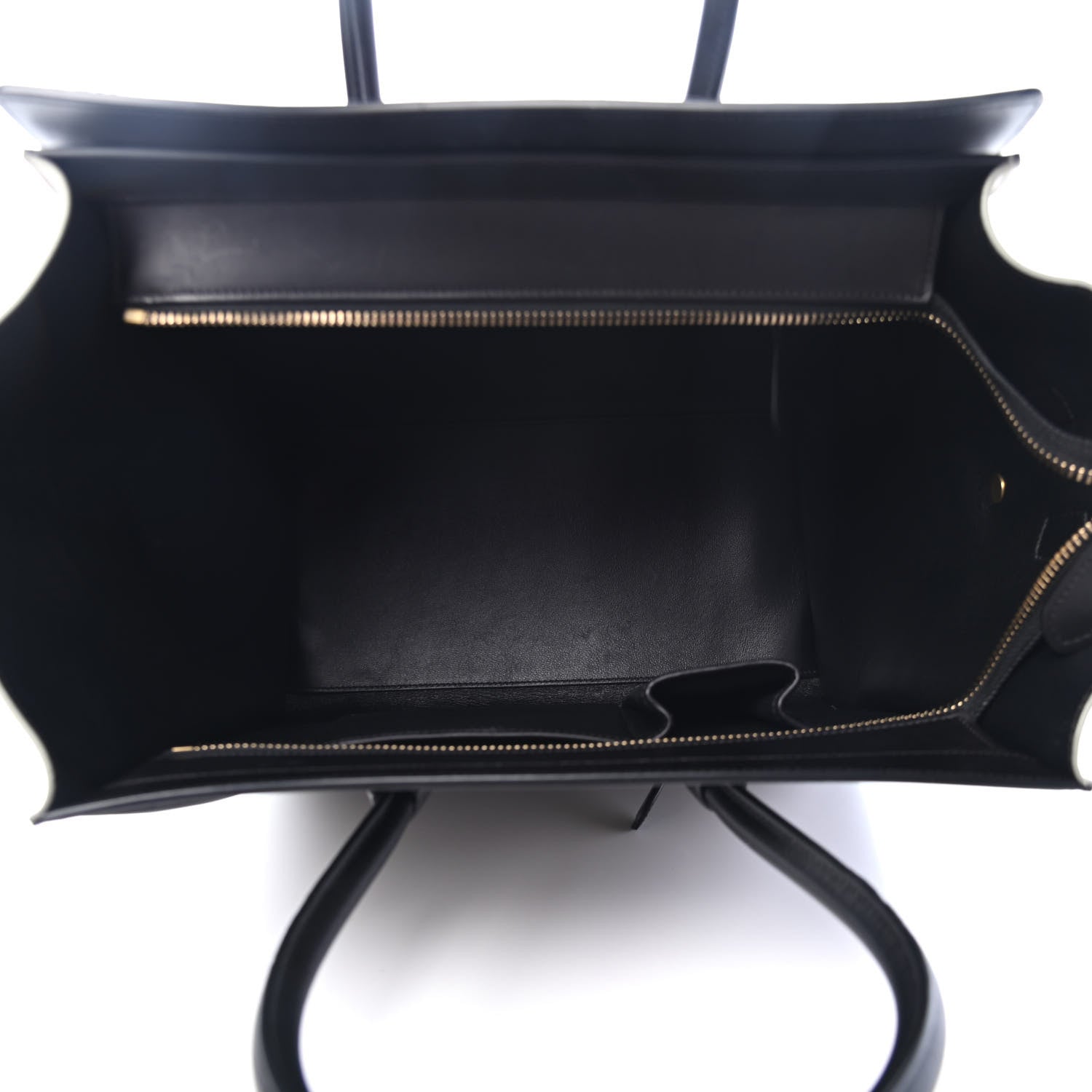 Celine Satin Calfskin Mini Tri-Color Luggage Dark Grey 4 of 5