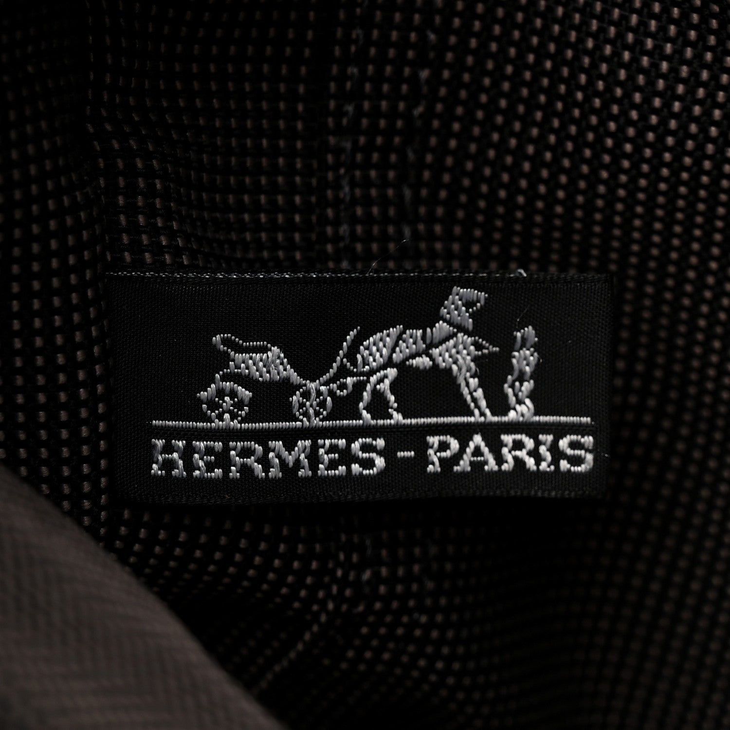 Hermes Canvas Herline PM Tote Grey 6 of 7