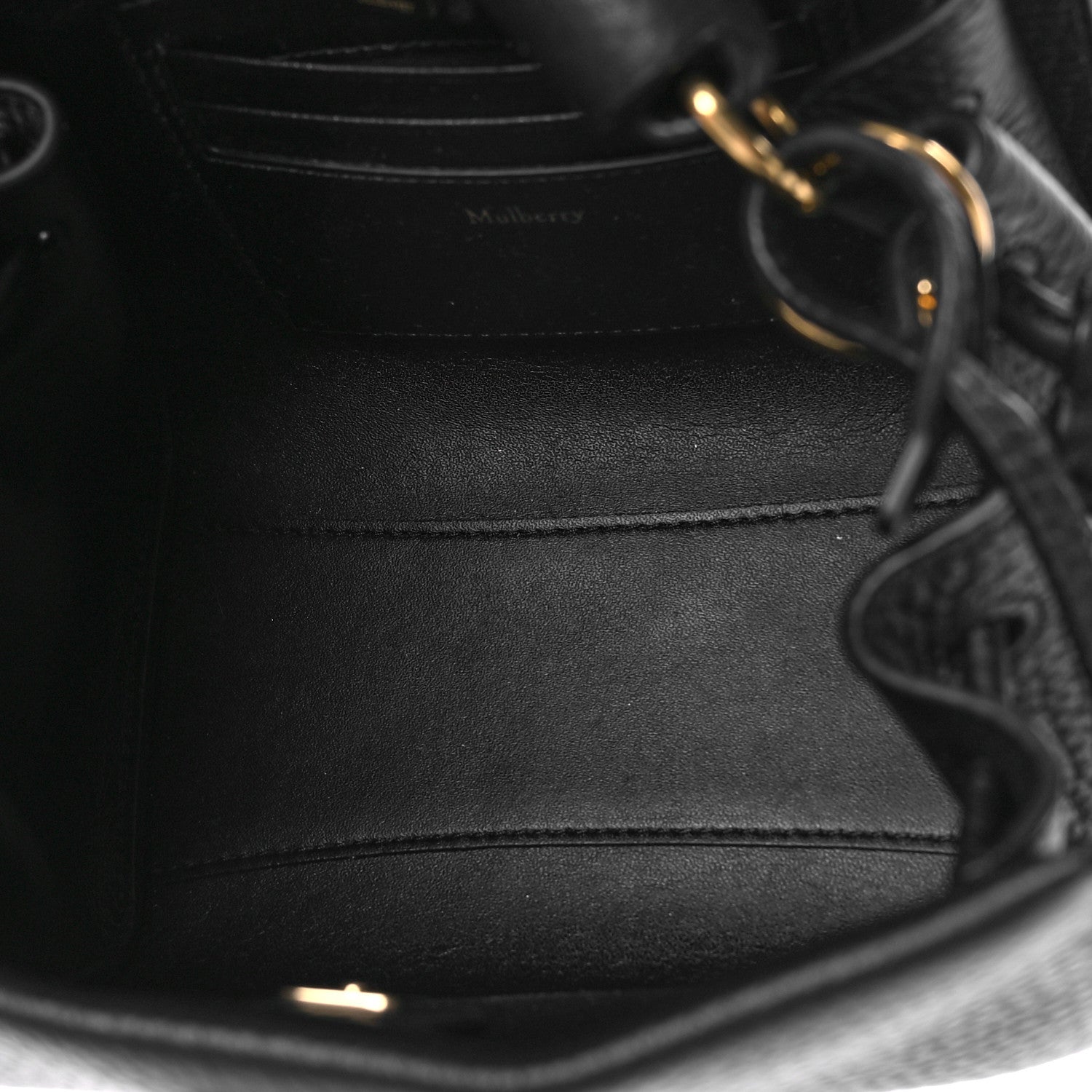 Mulberry Heavy Grain Small Iris Tote Black 5 of 8