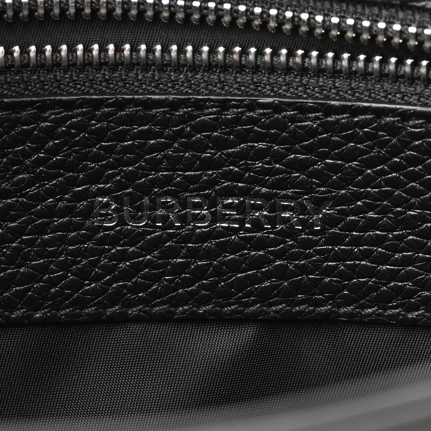 Burberry Grainy Calfskin Embossed Bruno Messenger Black 5 of 8