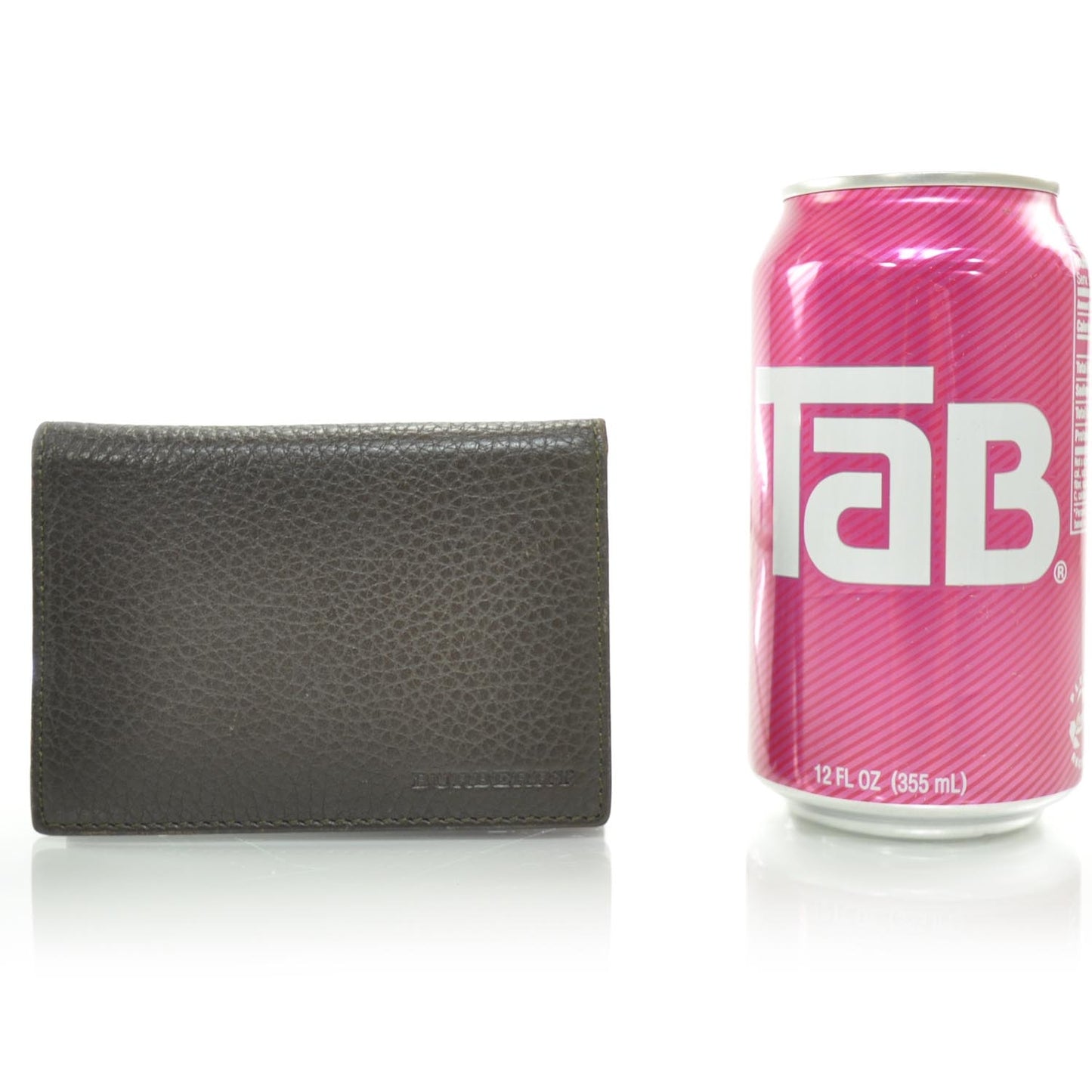 Leather Card Case Wallet Brown