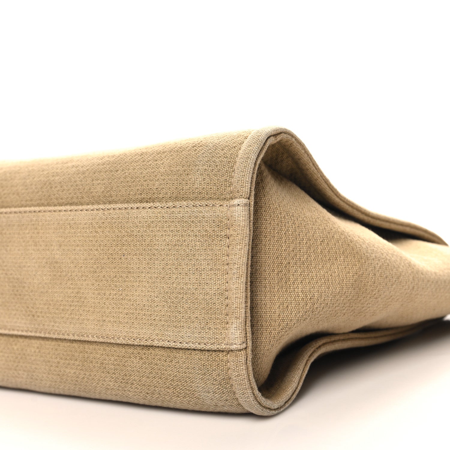 Chanel Canvas Small Deauville Tote Beige Black 10 of 11