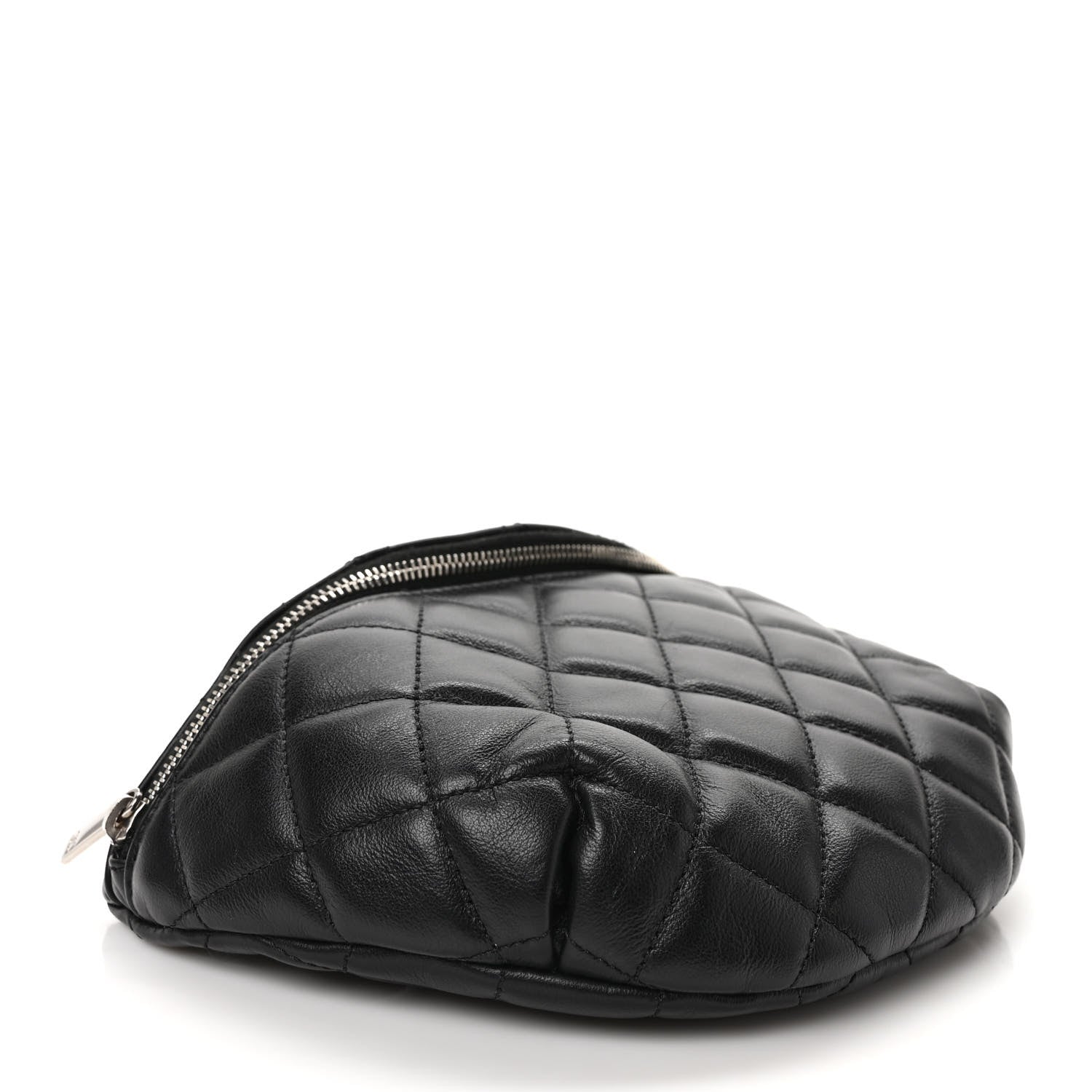 Chanel Calfskin Quilted Waist Belt Bag Black 4 of 9