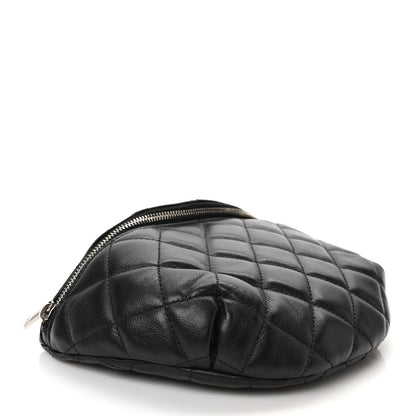 Chanel Calfskin Quilted Waist Belt Bag Black 4 of 9