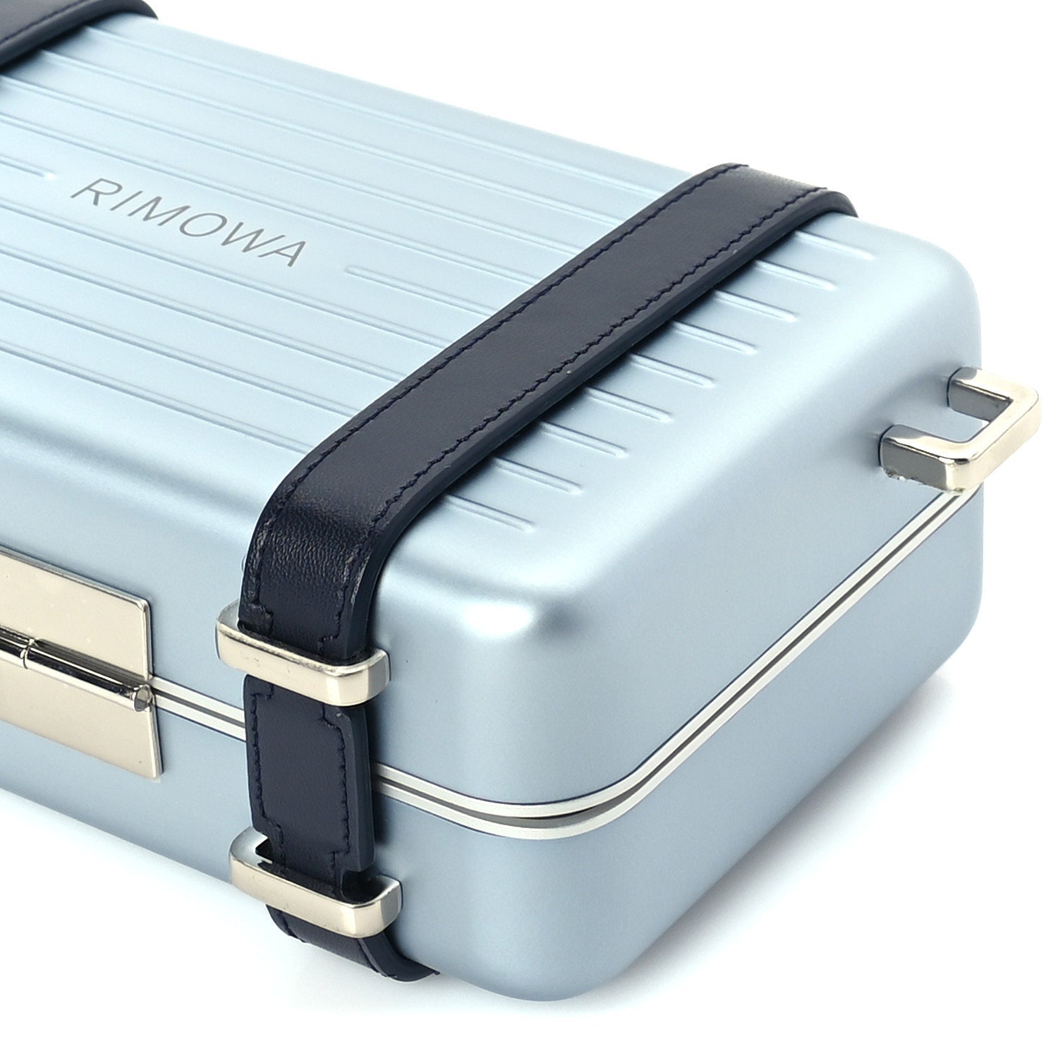 Christian Dior X RIMOWA Aluminum Personal Clutch On Strap  Bleu 8 of 8