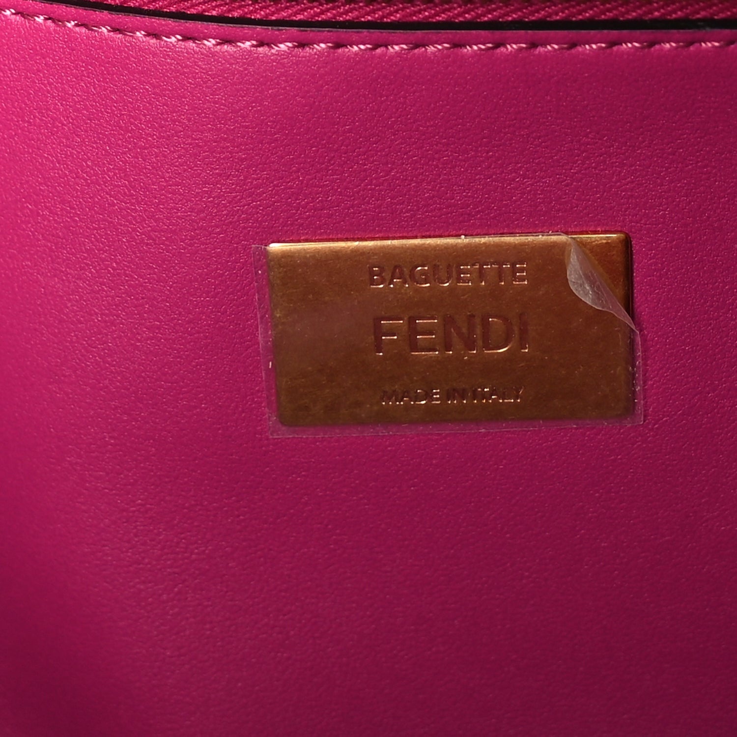 Fendi Ostrich Baguette Ciclamino Pilar 5 of 8