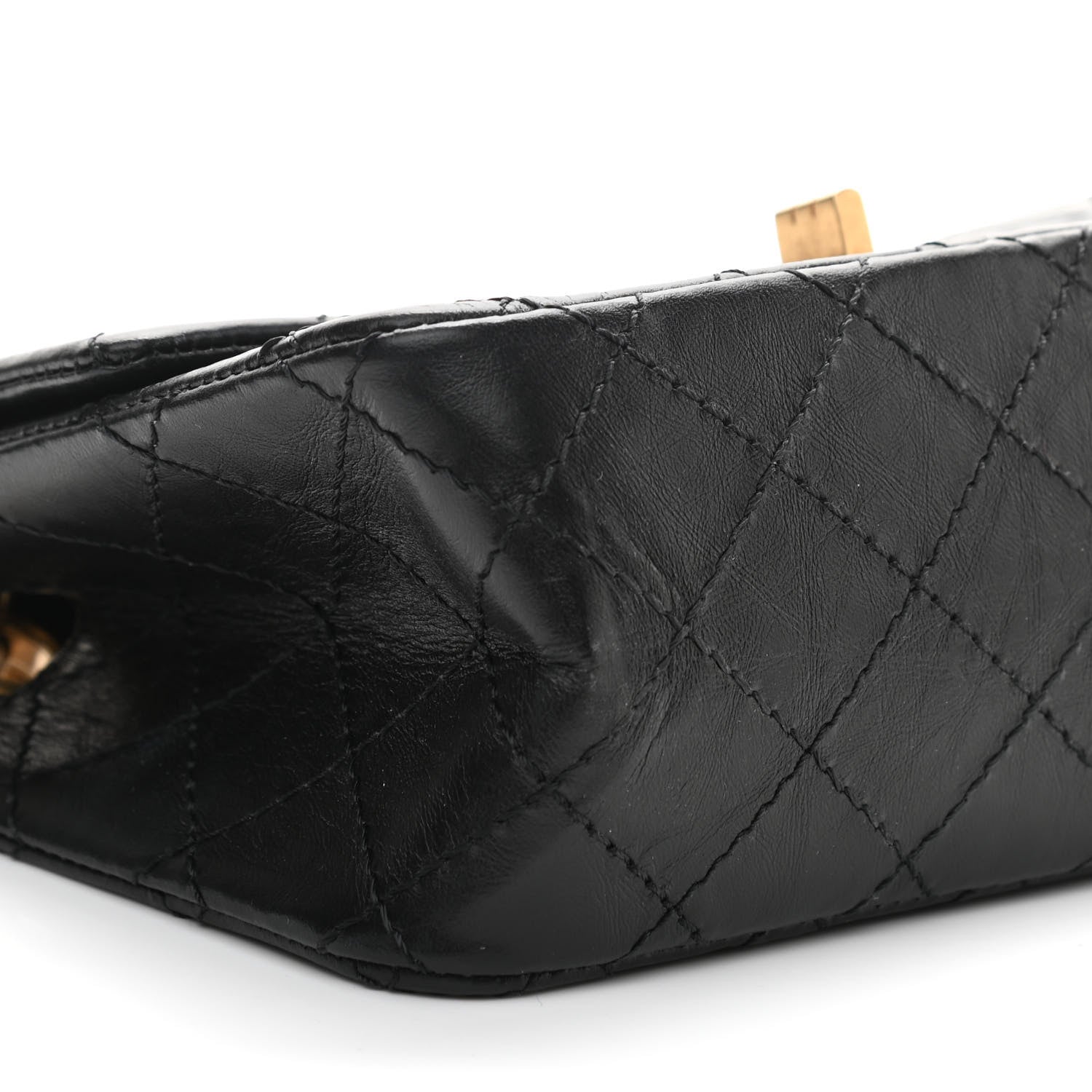 Chanel Aged Calfskin Quilted 2.55 Reissue Mini Flap Black 8 of 9