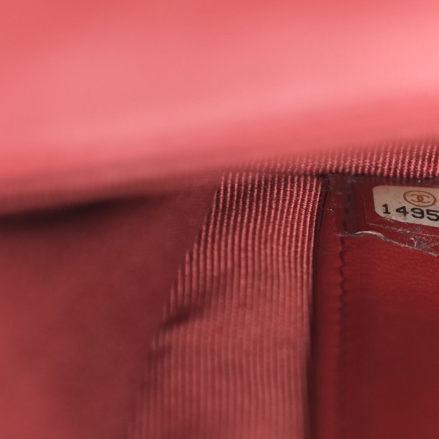 Lambskin Quilted Wallet On Chain WOC Red