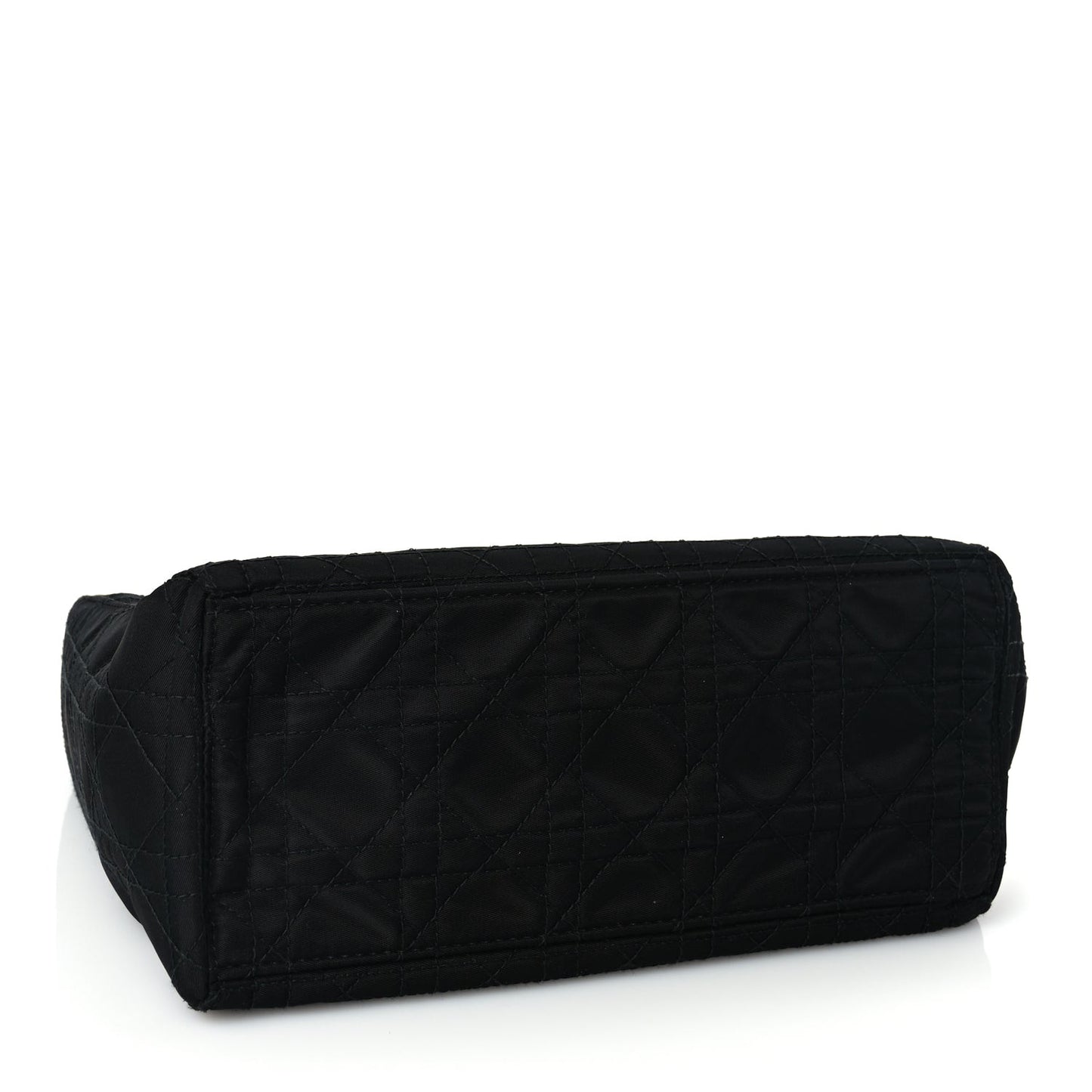 Nylon Cannage Medium Lady Dior Black