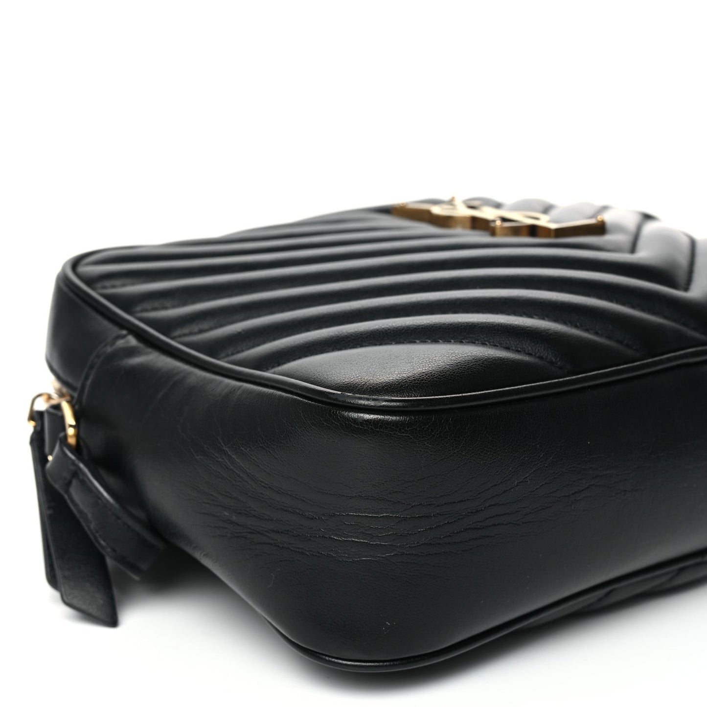 Calfskin Matelasse Monogram Lou Camera Bag Black
