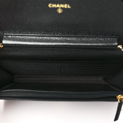 Chanel Caviar Quilted Miss Coco Wallet On Chain WOC Black 5 of 7