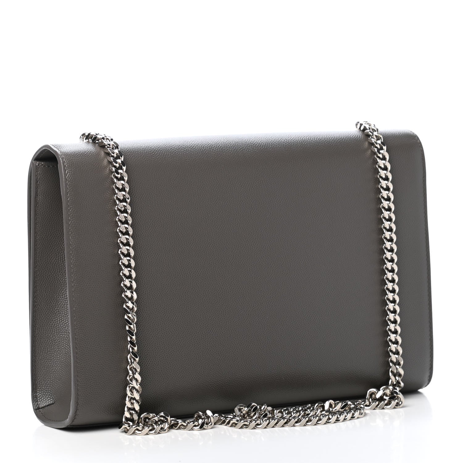 Saint Laurent Grain De Poudre Large Classic Monogram Kate Satchel Earth 2 of 4