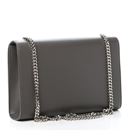 Saint Laurent Grain De Poudre Large Classic Monogram Kate Satchel Earth 2 of 4