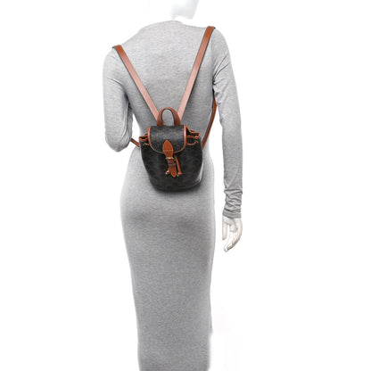 Celine Triomphe Canvas Calfskin Mini Folco Backpack Tan 2 of 9