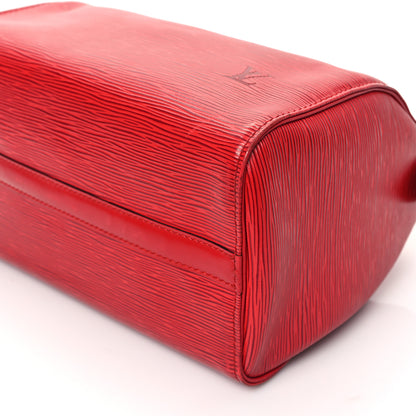 Louis Vuitton Epi Speedy 25 Castillan Red 9 of 10