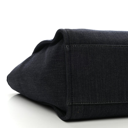 Chanel Canvas Medium Deauville Tote Dark Blue 8 of 9