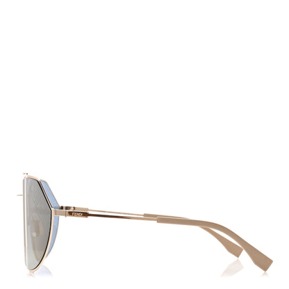 Fendi Metal Aviator Sunglasses FFM0074 Gold 3 of 7