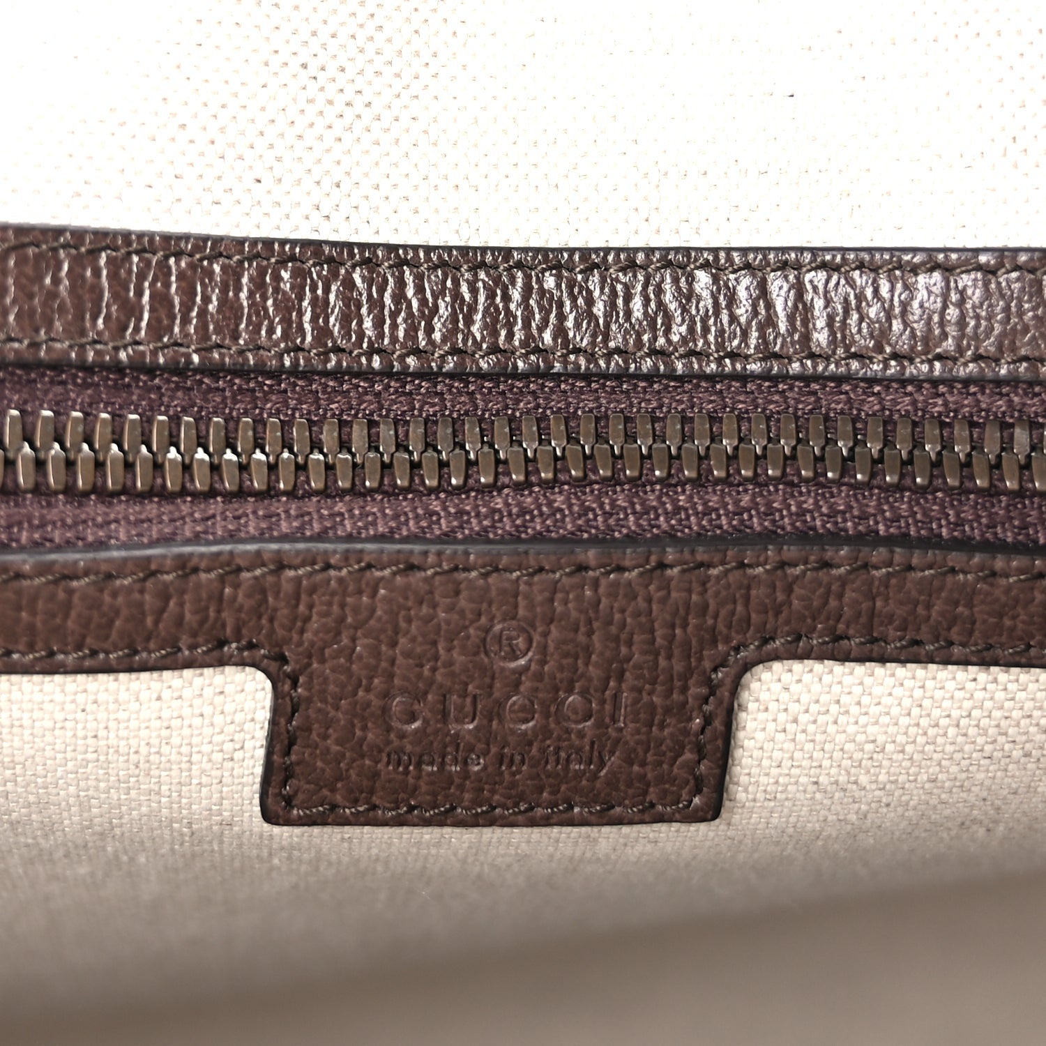 Gucci GG Supreme Monogram Textured Dollar Calfskin Web Large Savoy Duffle Bag Beige Ebony New Acero 5 of 8
