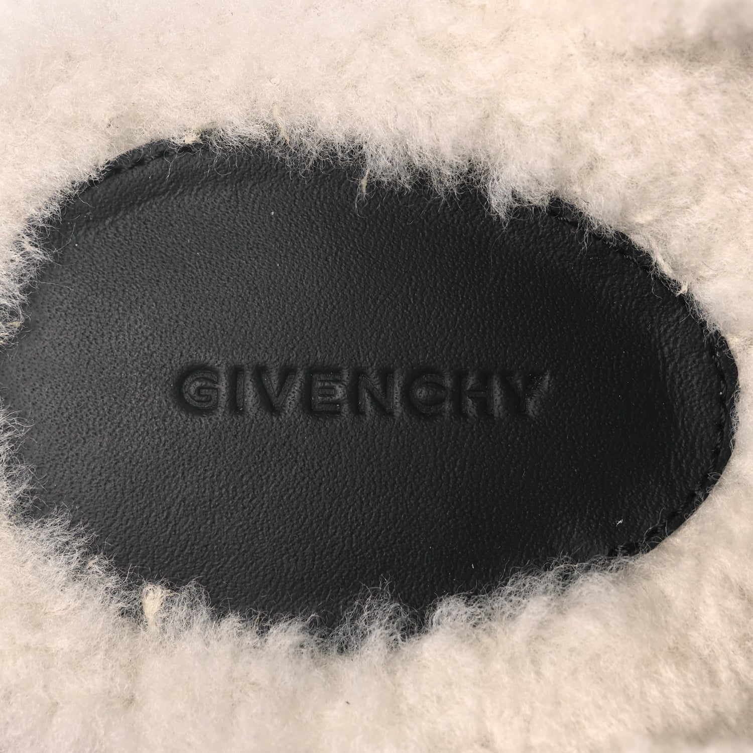 Givenchy Calfskin Shearling Studded Platform Clogs 38 Black 8 of 9