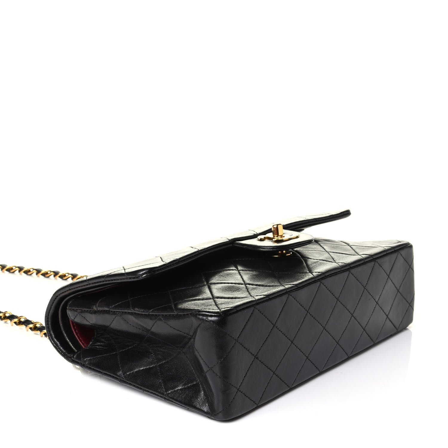 Chanel Lambskin Quilted Medium Double Flap Black 3 of 6