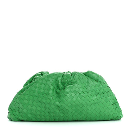 Bottega Veneta Nappa Maxi Intrecciato The Pouch Oversized Clutch Parakeet 1 of 7
