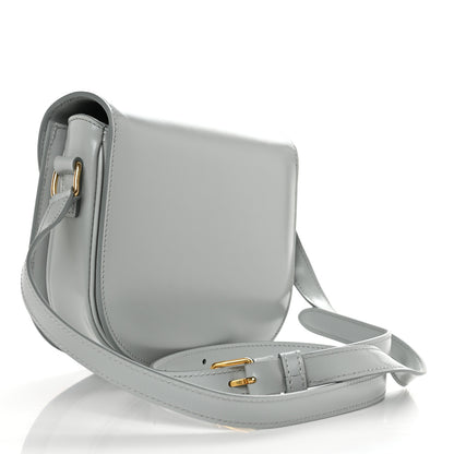 Celine Shiny Calfskin Besace Clea Triomphe Blue Gray 3 of 10