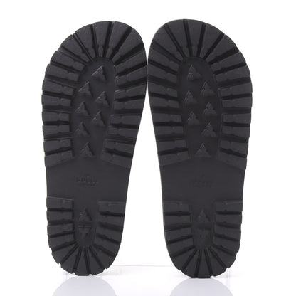 Gucci Rubber Web Mens Lug Sole Slide Sandals 9 Black Green Red 5 of 9