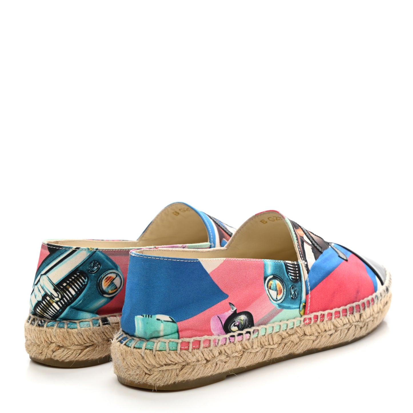 Fabric Patent CC Espadrilles 39 Multicolor Black