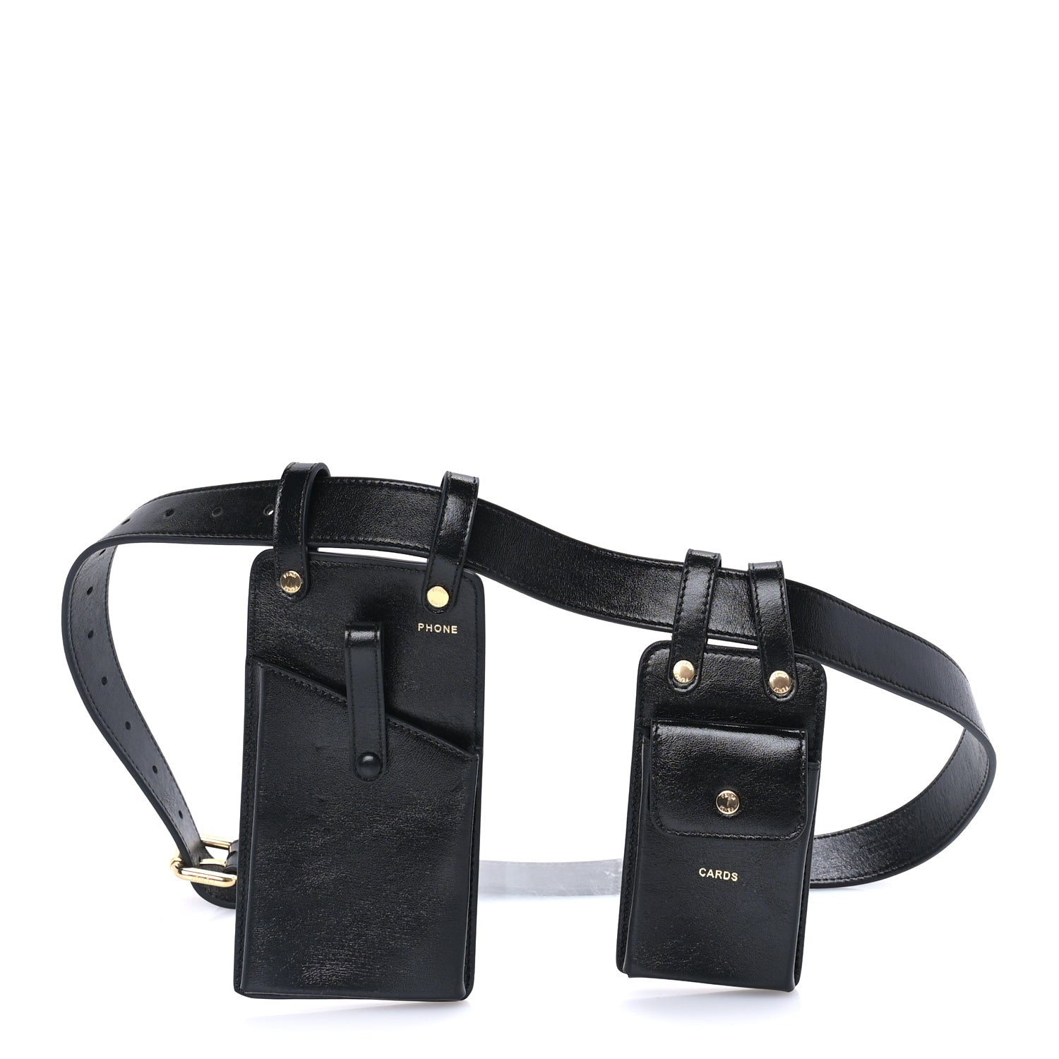 Fendi Vitello Glacier Utility Belt Pouch  Mogano 1 of 7
