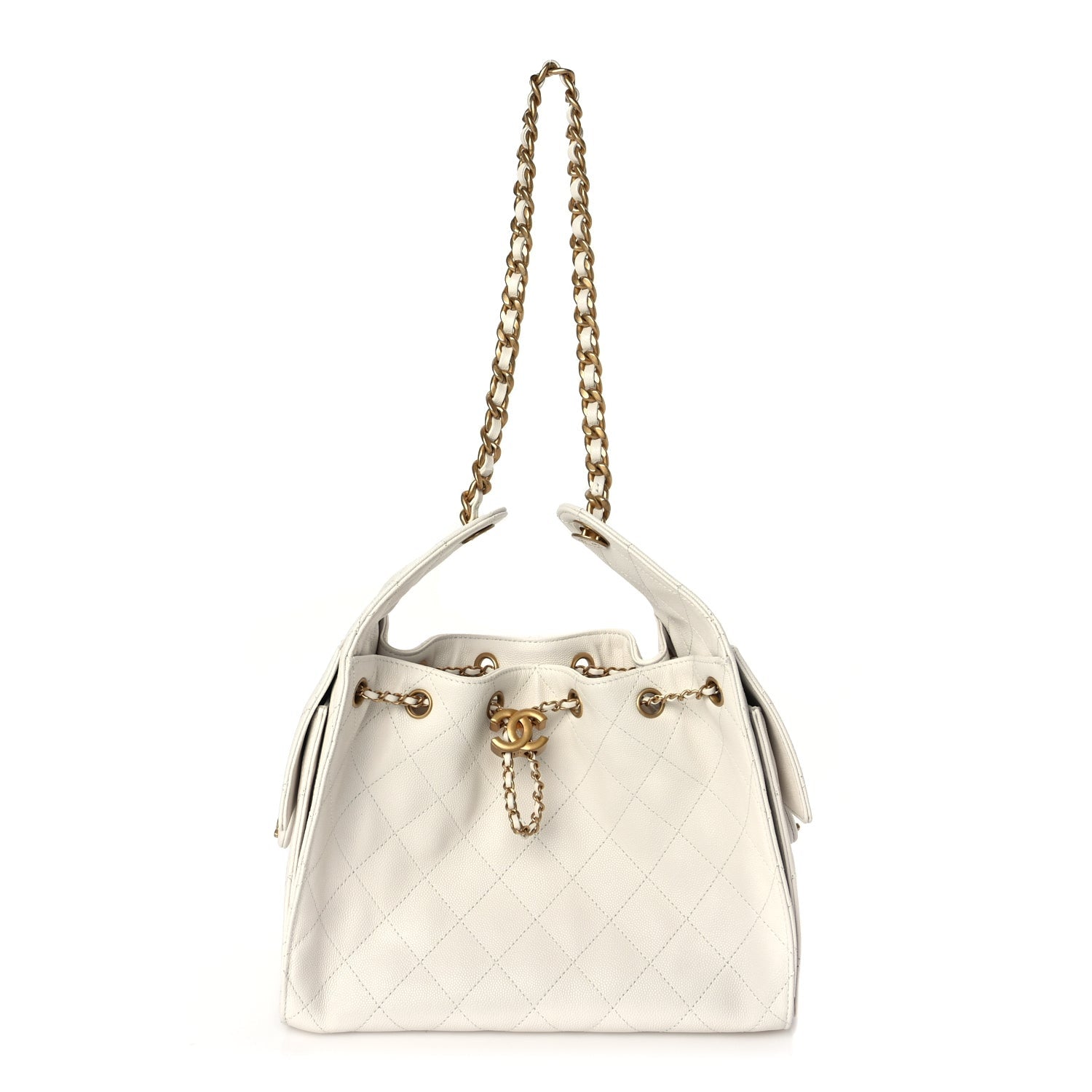 Chanel Caviar Quilted Small  25 Handbag White 1 of 9