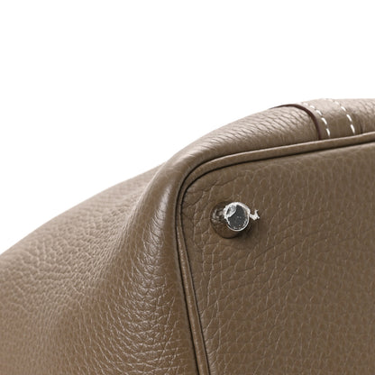 Hermes Taurillon Clemence Picotin Lock 18 PM Etoupe 11 of 13