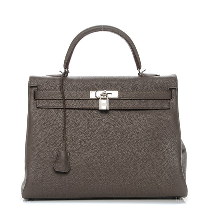 Hermes Togo Kelly Retourne 35 Etain 1 of 25