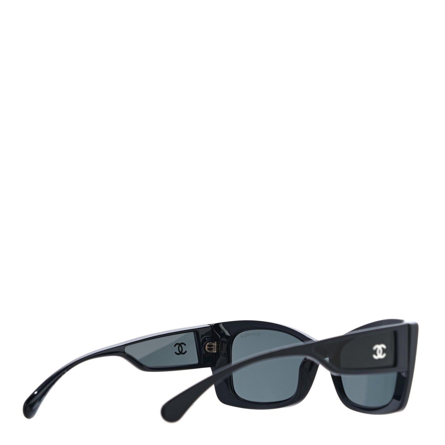 Acetate CC Rectangle Sunglasses 5430 Black