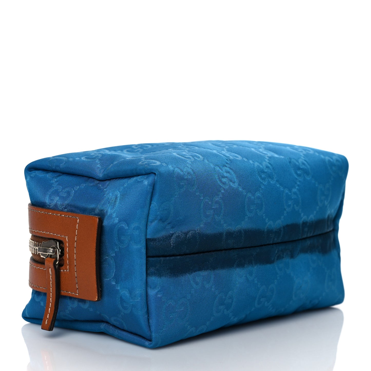 Nylon Monogram Small Cosmetic Case Blue