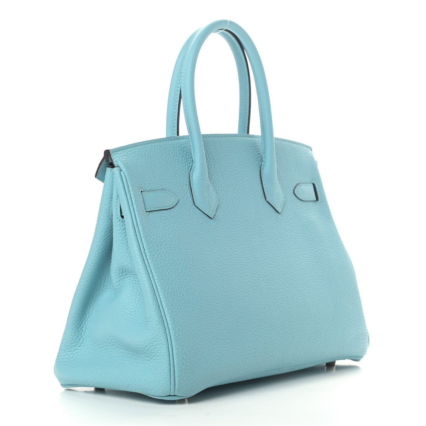 Taurillon Clemence Birkin 30 Bleu Atoll