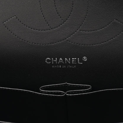 Chanel Lambskin Chevron Quilted Jumbo Double Flap So Black 6 of 13