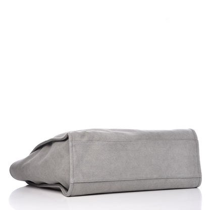 Chanel Canvas Extra Large Deauville Tote Grey 4 of 7