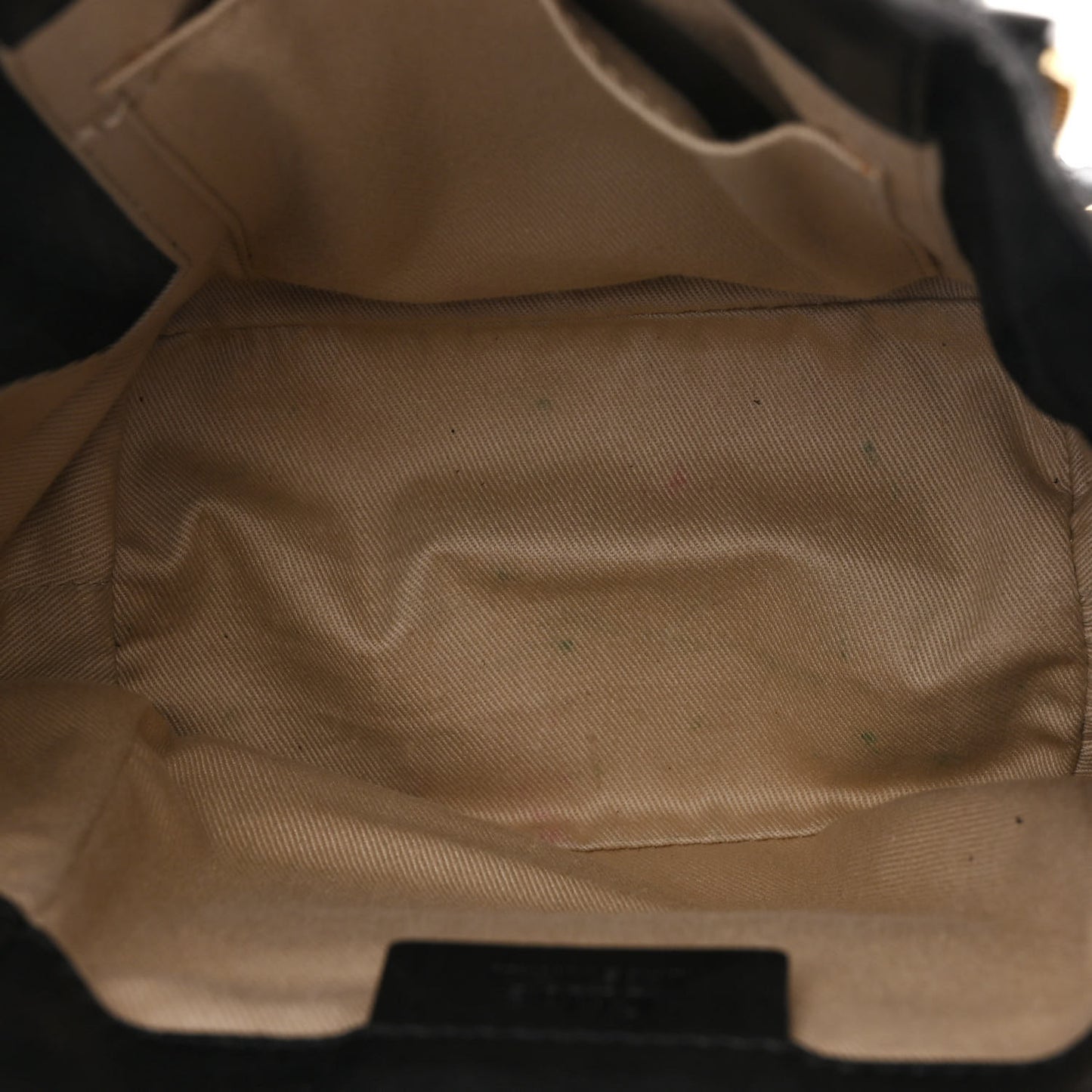 Suede Calfskin Mini Faye Backpack Black