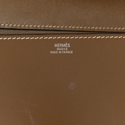 Hermes Tadelakt Medor 23 Clutch Etoupe 6 of 10