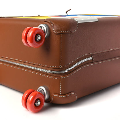 Hermes Canvas Taurillon Regate RMS Rolling Trolley Luggage Multicolor 7 of 7