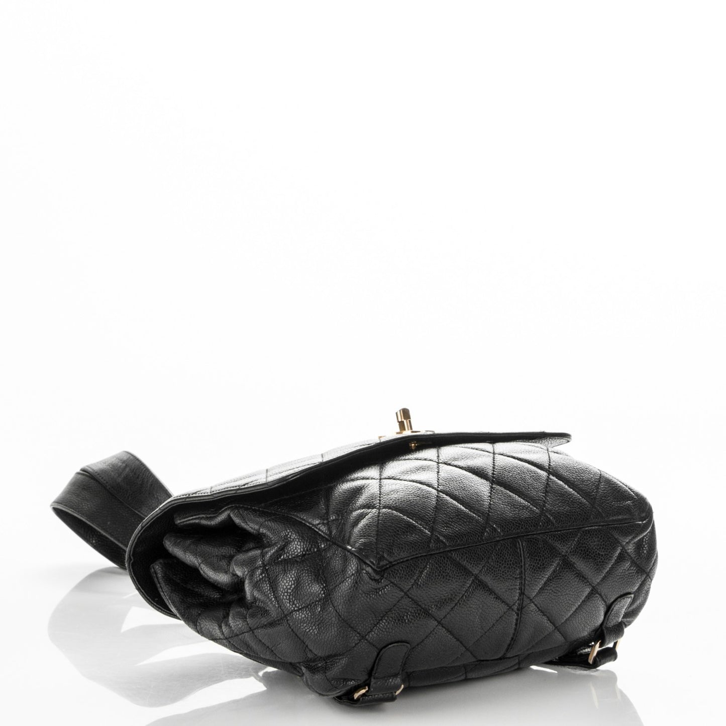 Caviar Quilted Backpack Black